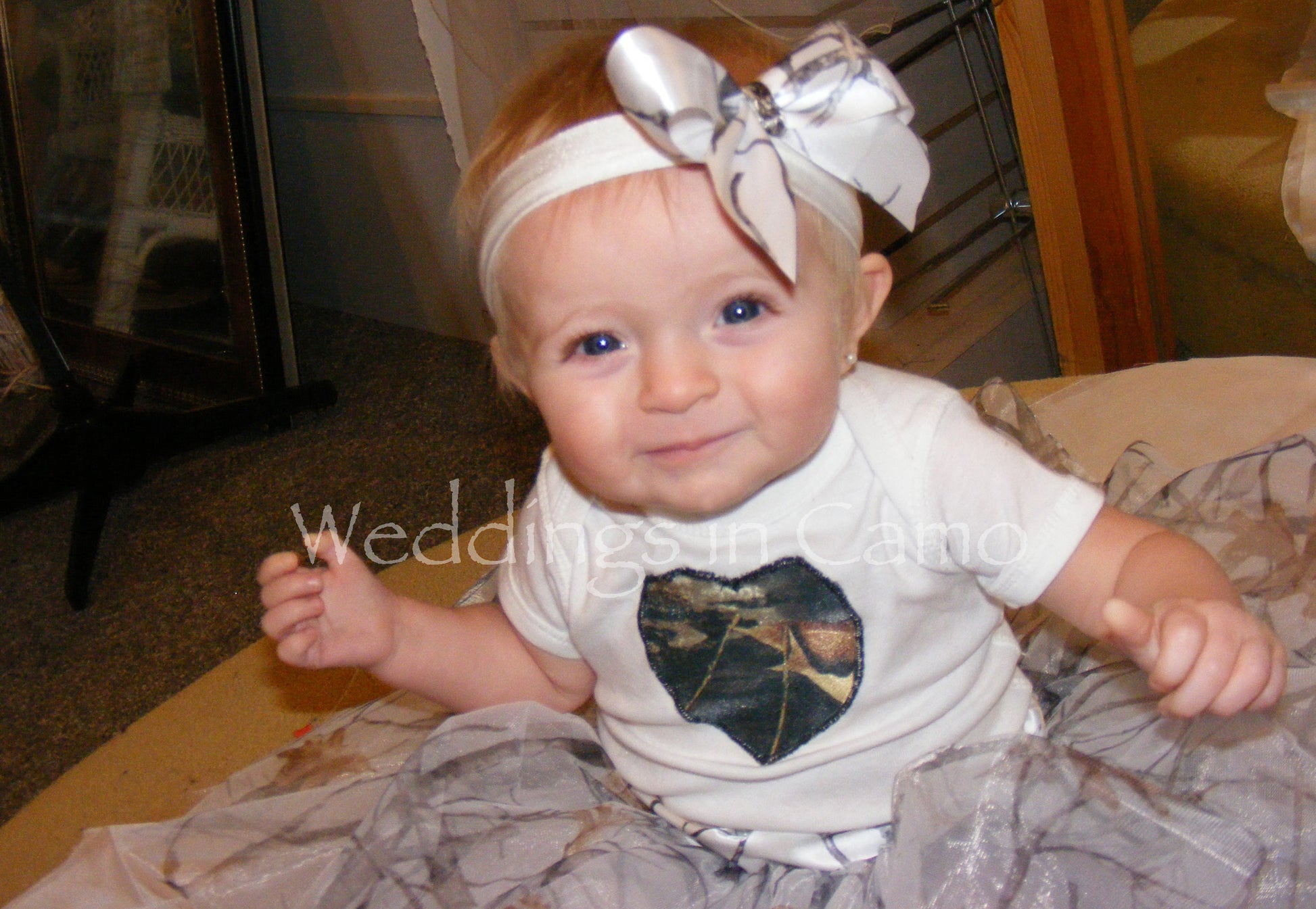 camo hair bow