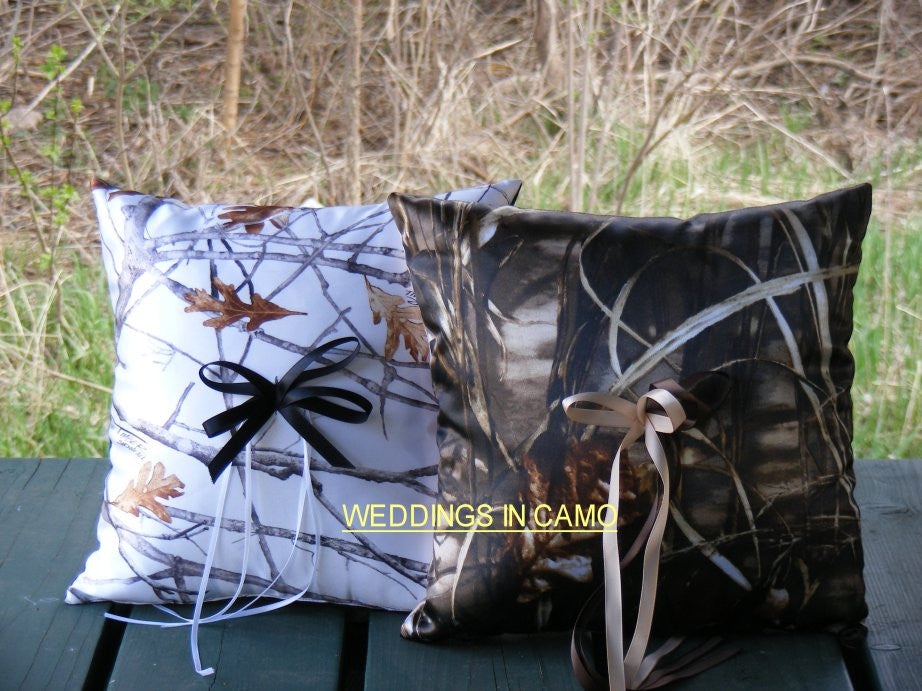 camo ring bearer pillows