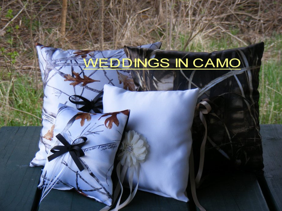 camo wedding ring pillow