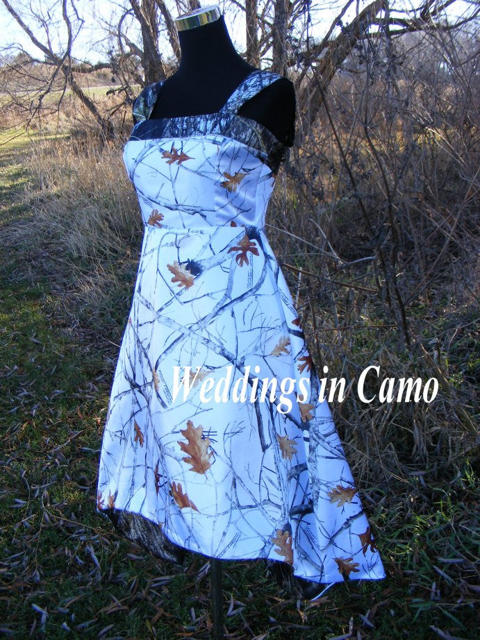 light blue camo wedding dresses