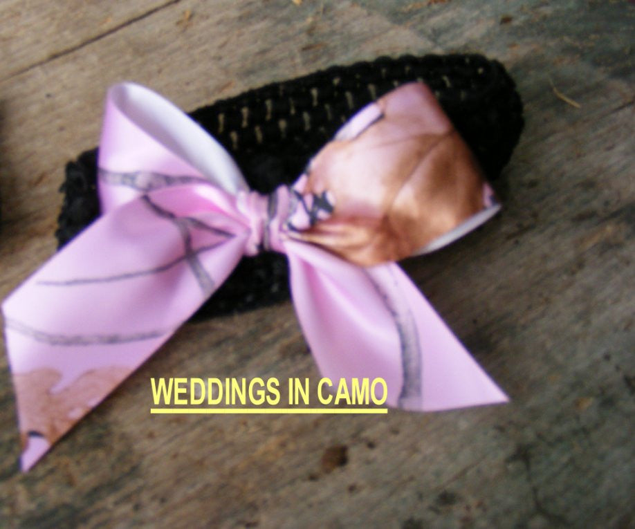 camo hair bow