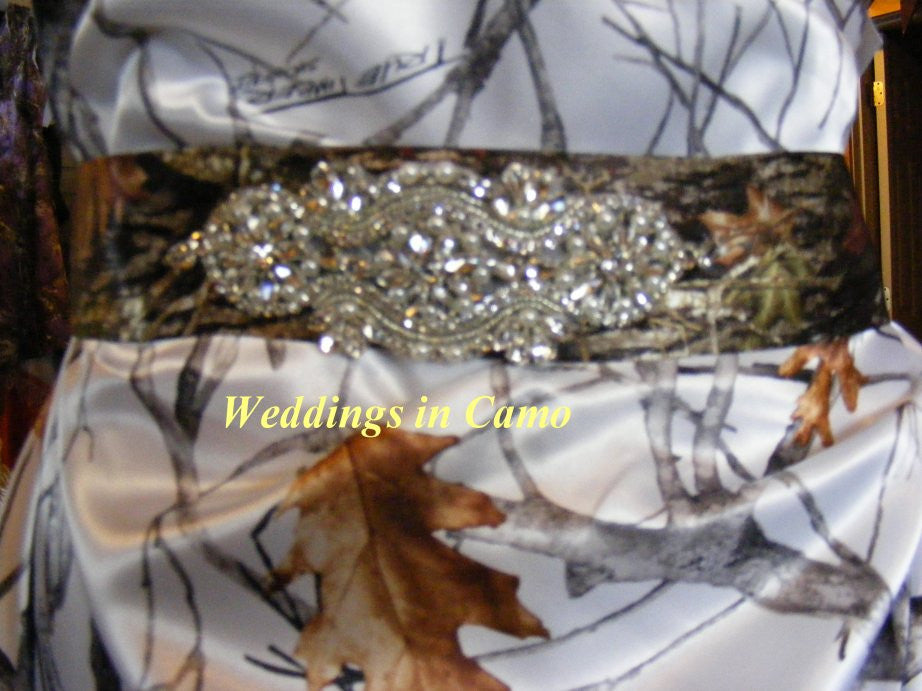 mossy oak ribbon sash