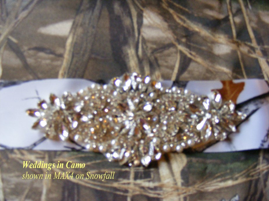 rhinestone beaded sash