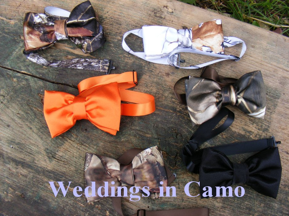 camo bow tie