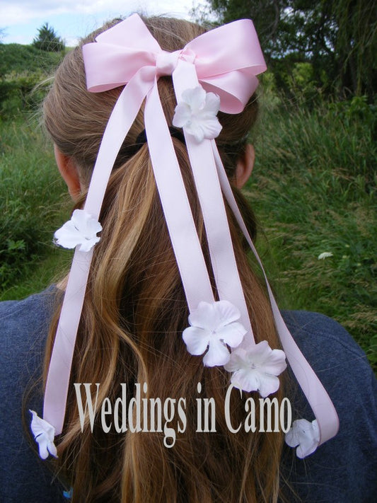 girls ribbon hair clip