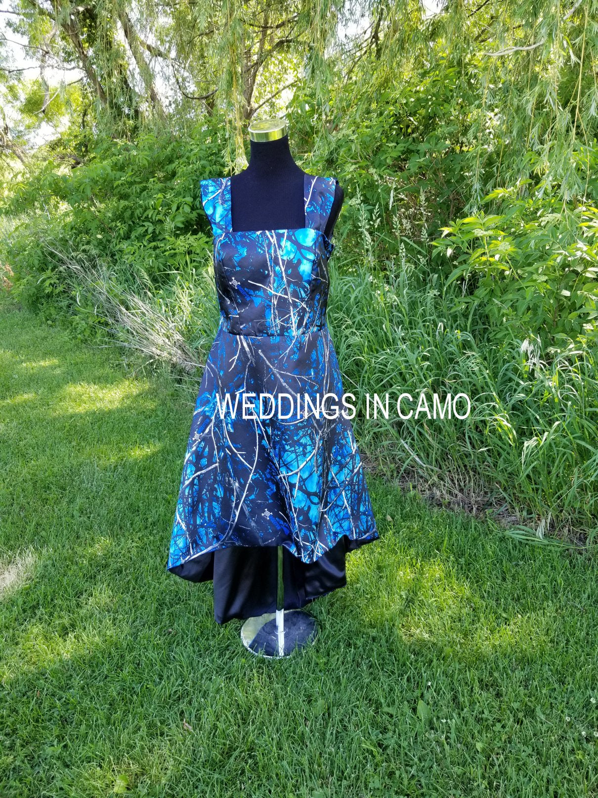 Undertow camo bridesmaid dress